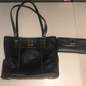 Dooney & Burke Black Leather Wallet only
